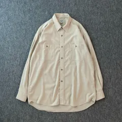 old　デザインシャツ　アースカラー　レーヨン混　シルクタッチ　レトロ