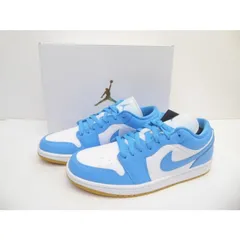 NIKE ナイキ WMNS AIR JORDAN 1 LOW White Gum Light Brown Dark Powder Blue size:27.0cm スニーカー 靴 △WT3944