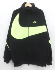 ★1987☆NIKE ナイキ BIG SWOOSH BOA JACKET ビッグ スウッシュ ボアジャケット リバーシブル　美品　L