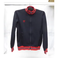 アディダス adidas デサント製 80's トラックジャケット ブラック 表記:L メンズ △WF2378