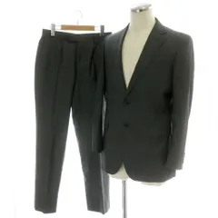 バーバリー BURBERRY セットアップ 上下2点セット テーラードジャケット 2B サイドベンツ 背抜き スラックス テーパード 灰 グレー A1H35-194-07 /MP ■GY18