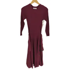 マイストラーダ mystrada サイド釦プリーツニットワンピース レディース JPN：36 