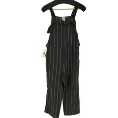 ユーズドフルギ USED古着 {{ROIAL INDUSTRY}}ストライプ柄オーバーサイズオーバーオールサロペット レディース  S
