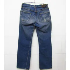 Levi's リーバイス 50S 501XX BIG E 両面均等V 革パッチ オフセット デニムパンツ 後染め サイズ表記不明 ◆ FG7427