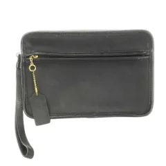 コーチ COACH オールド クラッチバッグ セカンドバッグ レザー 革 リストレット 黒 ブラック 429 /AH7 ■GY11