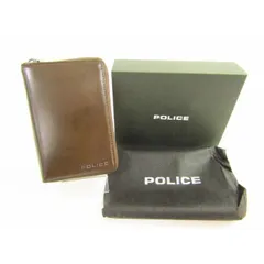 未使用 POLICE ポリス ラウンドファスナー財布 コヨーテブラウン PA-70502-29  (小銭入れあり) ▼AC24011