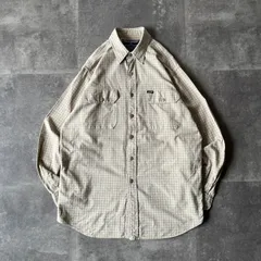 90s POLO SPORT RALPH LAUREN チェックシャツ ベージュ L相当 グラフ調 A321