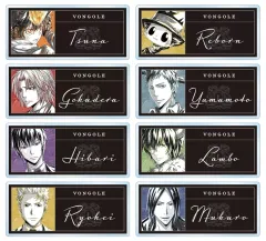 【中古】バッジ・ビンズ 全8種セット 「家庭教師ヒットマンREBORN! トレーディング Ani-Art BLACK LABEL アクリルネームプレート ver.A」