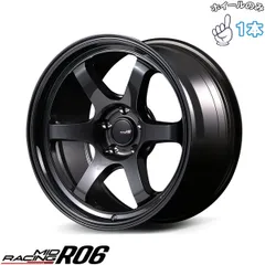 17インチ アルミホイール 5穴100 | MIDレーシング R06 クリスタルブラック 7.5J 1本のサムネイル