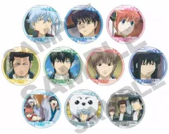 【中古】バッジ・ビンズ 全10種セット 「銀魂 トレーディングホログラム缶バッジ」