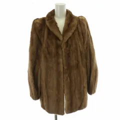 【中古】Konrad fur 毛皮コート ファーコート ミンク ハーフ 茶 ブラウン /MW ■GY18 レディース Konrad fur 毛皮コート ファーコート ミンク ハーフ 茶 ブラウン /MW