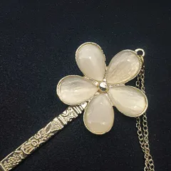 かんざし 花 一本挿し 髪飾り ストーン 結婚式 和装 留袖 着物