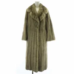 【中古】ラグレース La grace 銀座グレース サファイアミンクファー ロング コート アウター 毛皮 グレー レディース ラグレース La grace 銀座グレース サファイアミンクファー ロング