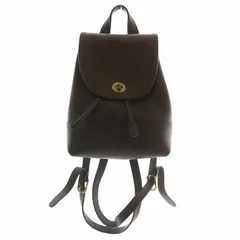 コーチ COACH オールドコーチ ヴィンテージ 9960 リュックサック デイパッグ レザー ターンロック 茶 ブラウン /XZ ■GY18