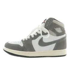 ナイキ NIKE エアジョーダン1 レトロ ハイ OG ブラック アンド スモークグレー Air Jordan 1 Retro High OG Black and Smoke Grey スニーカー レザー US4 23cm 白 グレー DZ5485-051