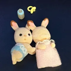 シルバニアファミリー チョコレートうさぎ 双子 3227 廃盤