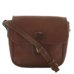 コーチ COACH オールドコーチ ヴィンテージ USA製 221 ショルダーバッグ レザー ターンロック 茶 ブラウン /XZ ■GY18