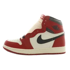 ナイキ NIKE エアジョーダン1 ハイ OG ロスト&ファウンドシカゴ Air Jordan 1 High OG Lost & Found Chicago スニーカー レザー ハイカット US8.5 26.5cm 赤 白 DZ5485-612