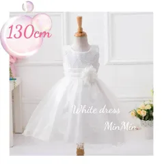No.2111新品120〜130cm♡ キッズドレス　 結婚式 リングガール  キッズ  ドレス ロングドレス  ジュニア リンクガール  ワンピース  子供服  プリンセスドレス  ピアノ発表会  コンクール  結婚式  発表会  フォーマル  ウェディング
