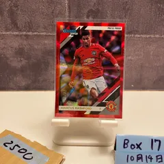 2019 Panini Donruss Marcus Rashford 70/99 Manchester United Press Proof Red Parallel カード