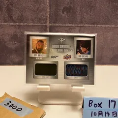 2020 Upper Deck Dave Bautista Ben Whishaw 007 Spectre Bonded Materials Dual Swatch (3-pc suit & shirt) カード