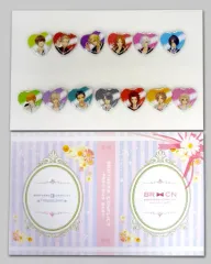 【中古】バッジ・ピンズ(キャラクター) [単品] 集合 ハート型缶バッジ+ホルダーセット 「PS Vitaソフト BROTHERS CONFLICT Precious Baby アニメイト限定セット」 同梱特典