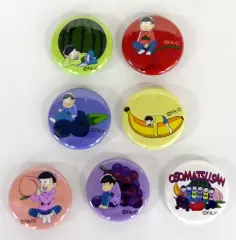 【中古】バッジ・ピンズ(キャラクター) 6つ子 缶バッジ7個セット 「おそ松さん×WEGO」 グッズ購入特典