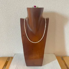 超美品☆小粒☆高級淡水パールネックレス（アジャスト付き）