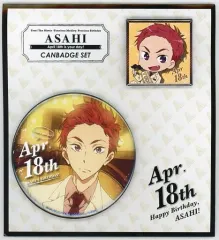 Free! TM Precious Birthday 缶バッジセット 中古】バッジ・ピンズ(キャラクター) 椎名旭 Precious Birthday 缶
