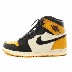 ナイキ NIKE エア ジョーダン 1 レトロ ハイ オリジナル タクシー Air Jordan 1 Retro High OG Taxi スニーカー シューズ US8 26.0cm 黒 ブラック 黄 イエロー 555088-711 /AN12