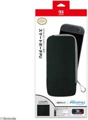 【新品】 Nintendo Switch 2 専用スマートポーチPU ブラック×グレー 佐賀