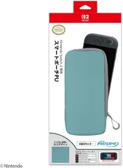 【新品】 Nintendo Switch 2 専用スマートポーチPU デニムブルー×グレー 佐賀