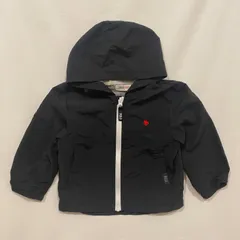 【クリスマスセール】POLO Baby ナイロンパーカー ブラック 90cm 赤ロゴが可愛い
