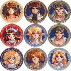 【中古】バッジ・ピンズ [単品] ファーランドサーガI キャラクター缶バッジ9種セット 「PS5/Switchソフト ファーランドサーガ I＆II サターントリビュート ファミ通DXパック I」 同梱特典