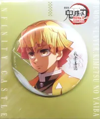 【中古】バッジ・ピンズ 我妻善逸 描き下ろしイラスト 75mm飾れる缶バッジ 「劇場版 鬼滅の刃 無限城編 第一章 猗窩座再来」 劇場グッズ