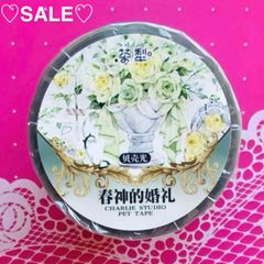 ♡SALE♡ 贝壳光 6.5cm×10m 罗拉的祈愿 海外マステ 花 - メルカリ