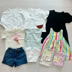 女の子 120夏服 10枚まとめ UNIQLO ユニクロ ベベ ジュ 新品含む