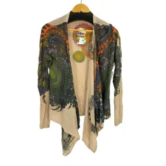 デシグアル Desigual 総柄 ラミー混 カーディガン レディース JPN：M 