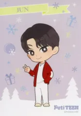 【中古】シール・ステッカー ジュン(SEVENTEEN) オリジナルステッカー 「PetiTEEN×セブンイレブン」 対象お菓子購入特典