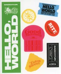 【中古】シール・ステッカー ベッキョン(EXO) ステッカー 「CD Hello. World (World ver.)」 封入特典
