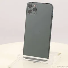 〔中古品〕 iPhone11 Pro Max 256GB ミッドナイトグリーン MWHM2J／A SoftBank【258】