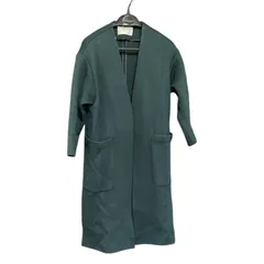 ZM1661 TOMORROWLAND ガウン  ロングコート トゥモローランド  ダークグリーン 深緑  レディース36