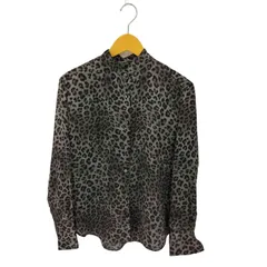 ジャーナルスタンダード JOURNAL STANDARD レオパード柄 長袖 バンドカラーシャツ レディース 表記無 