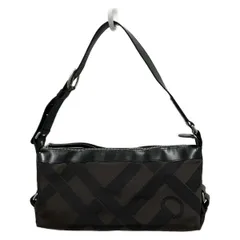 LANCEL(ランセル) ショルダーバッグ - ダークブラウン×黒 レザー