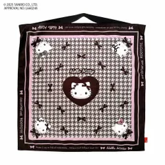 新品 2025新作 ハローキティ トートバッグ バッグ用スカーフ ROOTOTE TABLO Hello Kitty 8470 ルートート サンリオ IP.タブロー50.ハローキティ-A houndstooth ハウンドトゥース【SPORTUS】