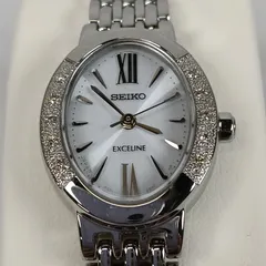 美品 SEIKO セイコー ソーラー腕時計 V117-0AV0 動作良好