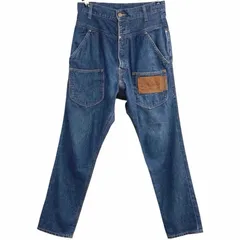 mercibeaucoup メルシーボークー  Lee リー  コラボ  うしろまえ 後ろ前 サルエル デニム パンツ S