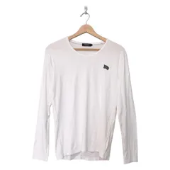 Burberry Black Label(バーバリーブラックレーベル) 長袖Tシャツ サイズ2 M メンズ美品  - 白 クルーネック