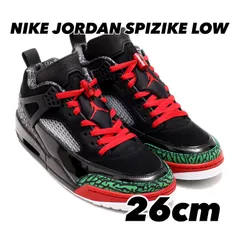 NIKE JORDAN SPIZIKE LOW ジョーダン スパイジーク LOW BLACK/VARSITY RED-CLASSIC GREEN-WHITE fq1759-060 26cm