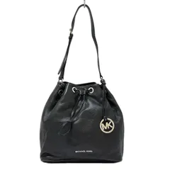 MICHAEL KORS(マイケルコース) ショルダーバッグ美品  - 黒 巾着型 レザー